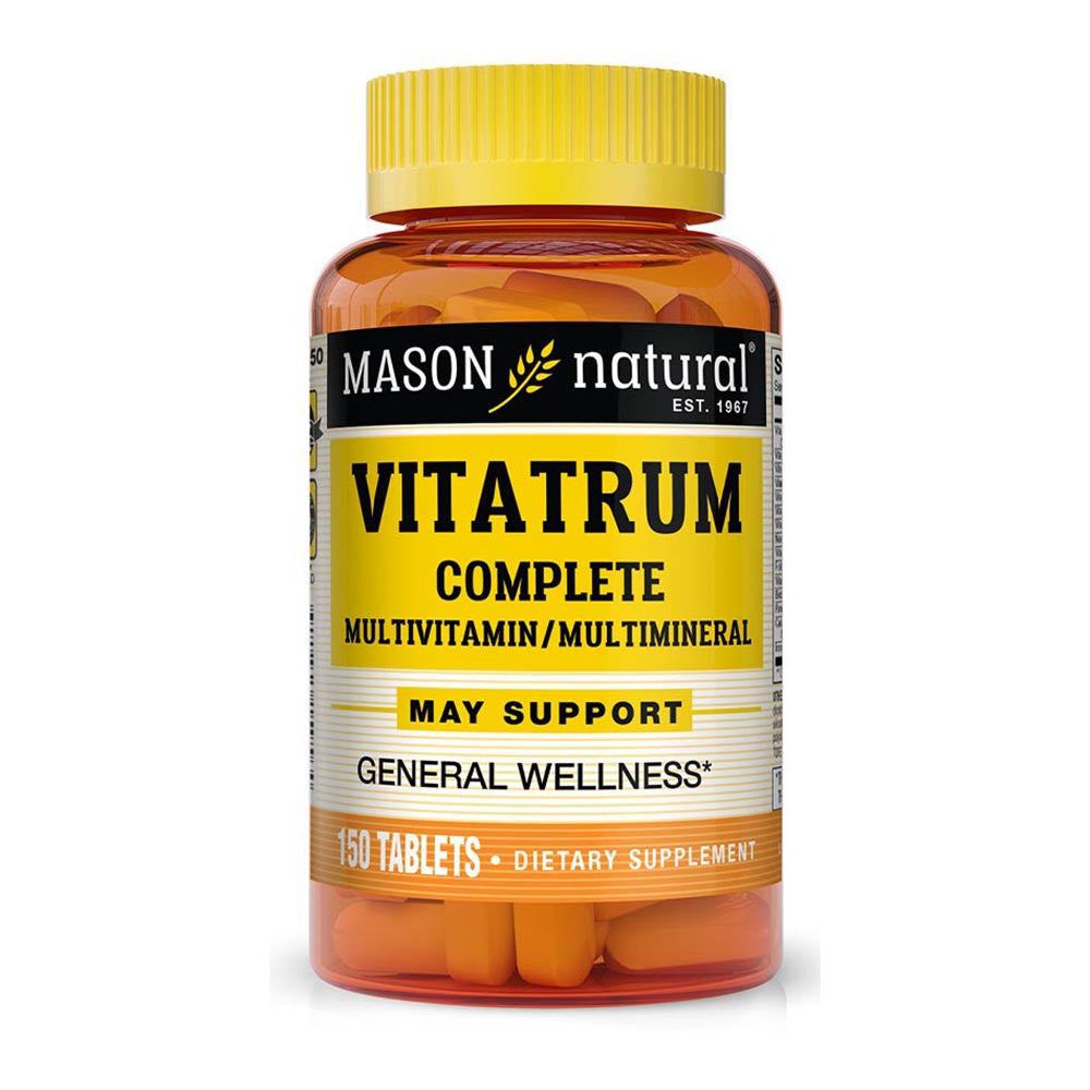 Mason Natural Vitatrum Complete Multivitamin And Multimineral Tablets Compare To Centrum - 150 Ea